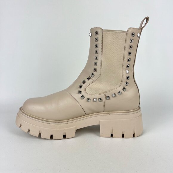 Ash Womens Lenny Studded Leather Chelsea Boots Whisper Cream size EU 38 US 7.5 8 - Picture 7 of 16